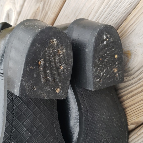 Old West Mens Trucker Leather Western Work 13" Boots Soft Toe Size 10 EE Cowboy - Picture 8 of 17